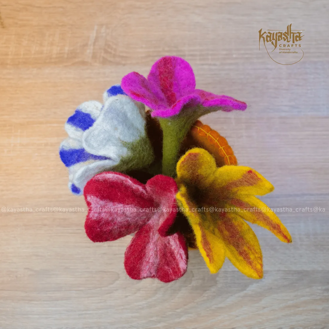 Felt flower bouquet