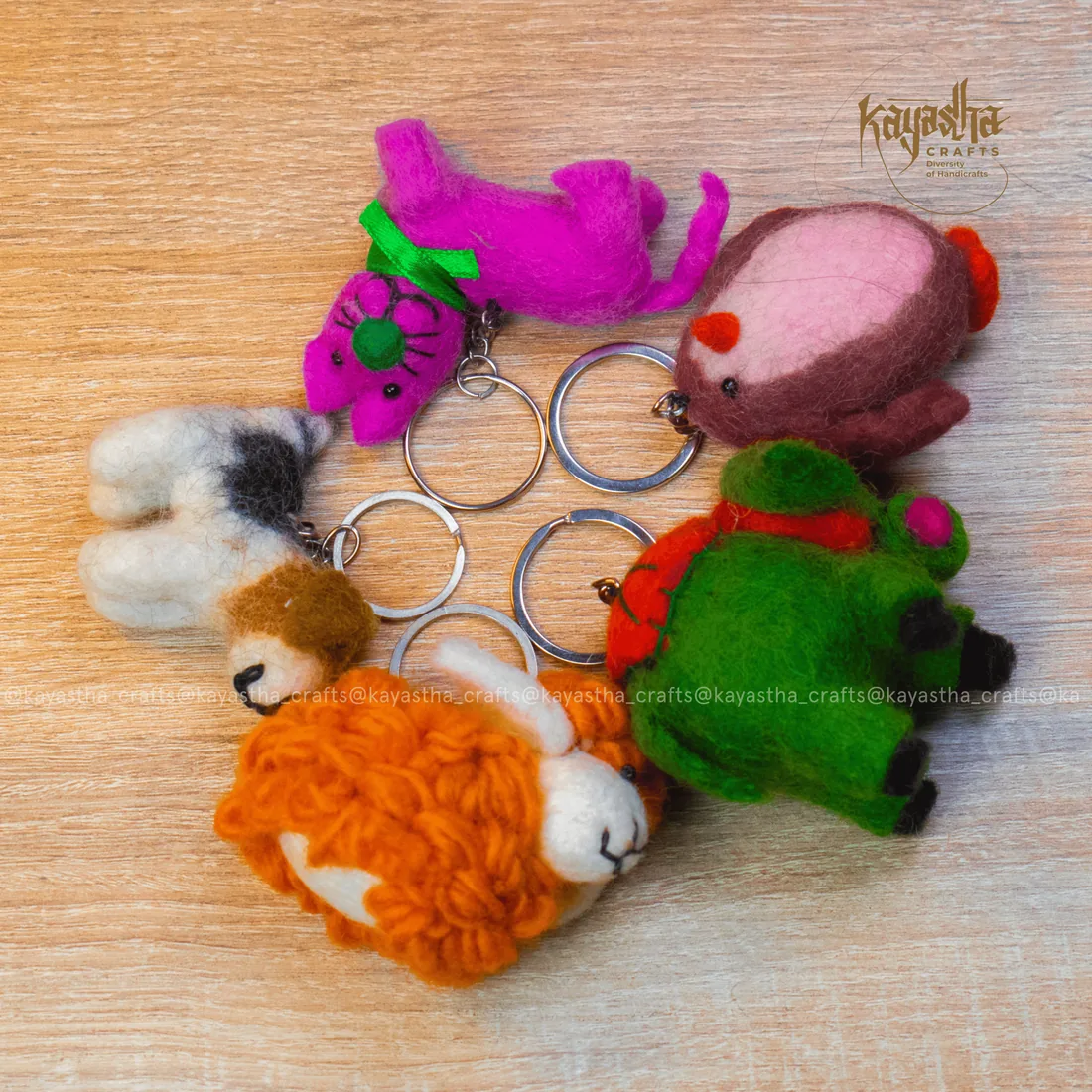 Felt friend charms