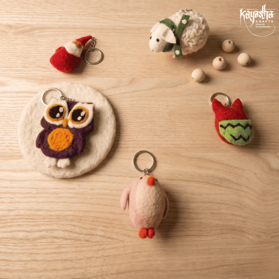 Felt pocket pals keychain