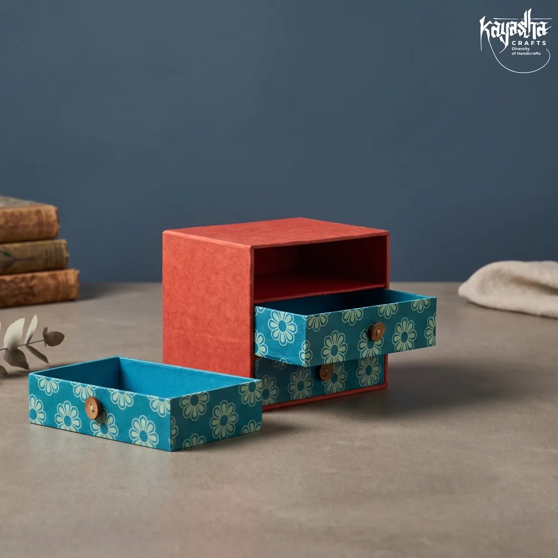 Lokta paper jewellery box two