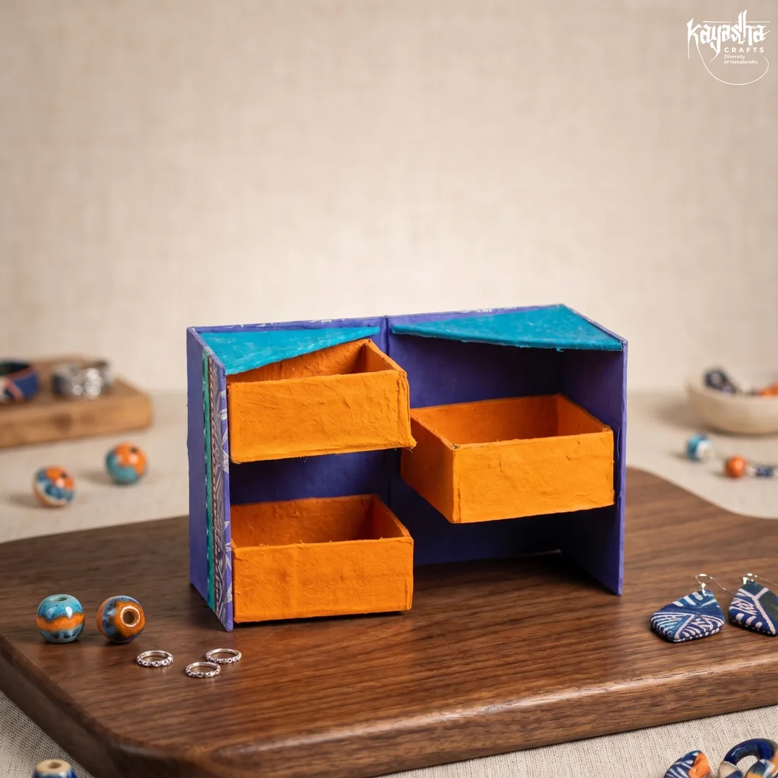 Lokta paper jewellery box