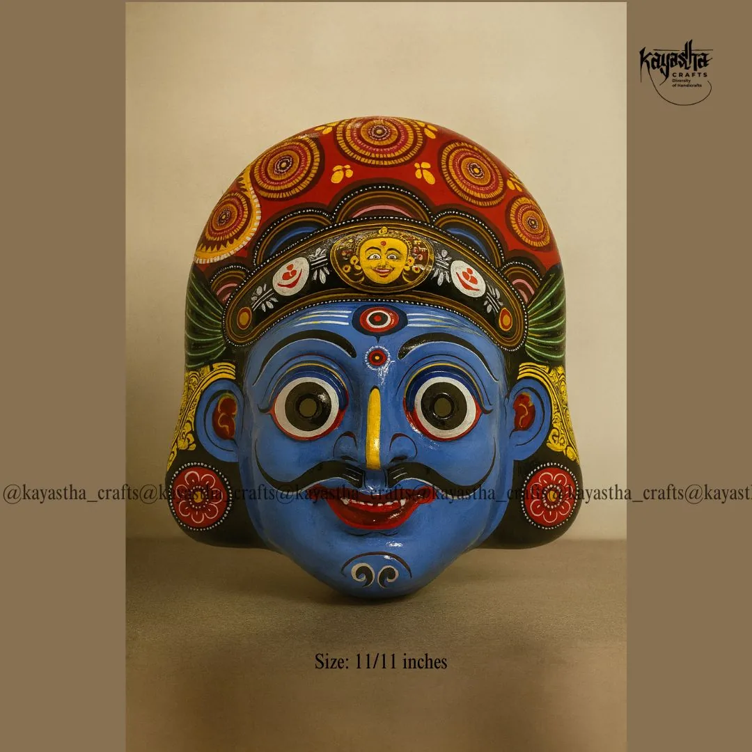 Shiva mask, hand-painted traditional Nepali deity mask